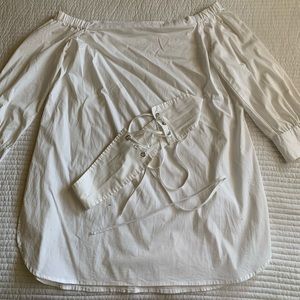 New York& Co White corset dress